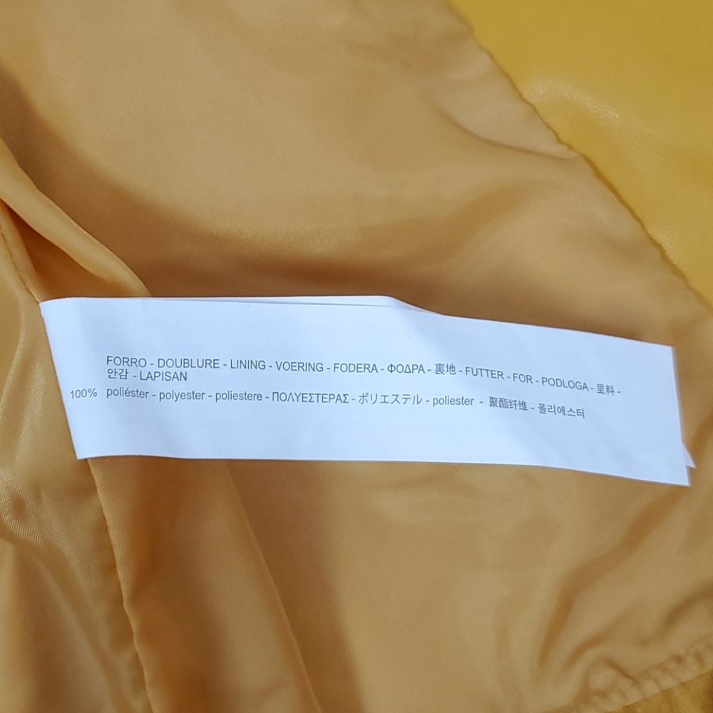 Zara Basic Outerwear Yellow Full Zipper Jacket Si… - image 8
